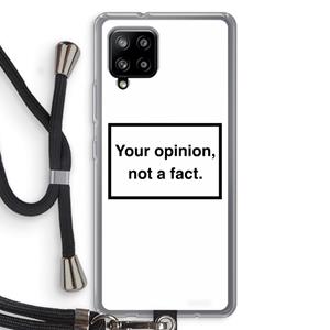 CaseCompany Your opinion: Samsung Galaxy A42 5G Transparant Hoesje met koord