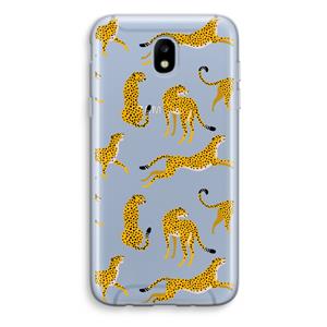 CaseCompany Luipaard: Samsung Galaxy J5 (2017) Transparant Hoesje