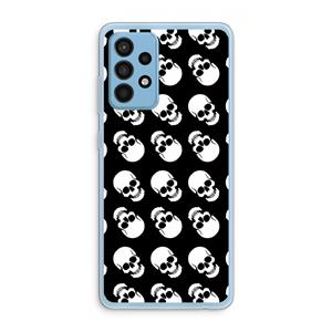 CaseCompany Musketon Skulls: Samsung Galaxy A52 Transparant Hoesje