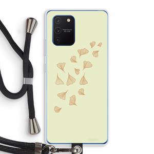 CaseCompany Falling Leaves: Samsung Galaxy Note 10 Lite Transparant Hoesje met koord