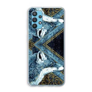 CaseCompany Golden Fox: Samsung Galaxy A32 4G Transparant Hoesje