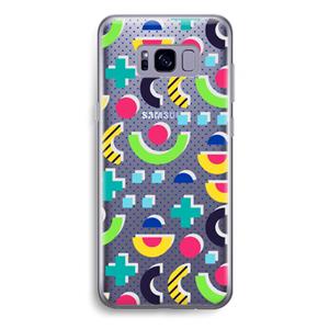 CaseCompany 8-bit N°1: Samsung Galaxy S8 Plus Transparant Hoesje