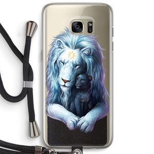 CaseCompany Child Of Light: Samsung Galaxy S7 Edge Transparant Hoesje met koord
