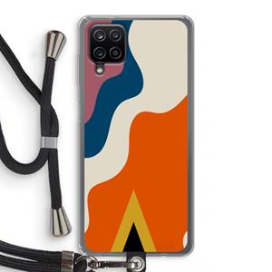 CaseCompany Noor A: Samsung Galaxy A12 Transparant Hoesje met koord