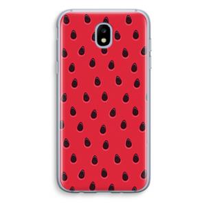 CaseCompany Watermelon: Samsung Galaxy J5 (2017) Transparant Hoesje