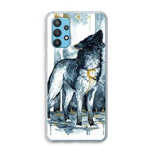 CaseCompany Bleeding Soul: Samsung Galaxy A32 4G Transparant Hoesje