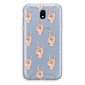 CaseCompany Rock: Samsung Galaxy J5 (2017) Transparant Hoesje
