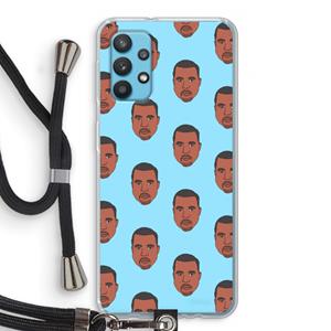 CaseCompany Kanye Call Me℃: Samsung Galaxy A32 4G Transparant Hoesje met koord
