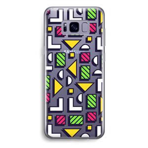 CaseCompany 8-bit N°4: Samsung Galaxy S8 Plus Transparant Hoesje