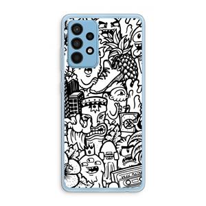 CaseCompany Vexx Mixtape #2: Samsung Galaxy A52 Transparant Hoesje