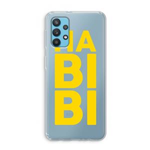 CaseCompany Habibi Blue: Samsung Galaxy A32 4G Transparant Hoesje