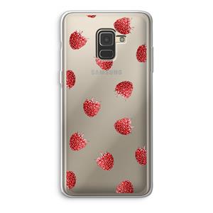 CaseCompany Framboosjes: Samsung Galaxy A8 (2018) Transparant Hoesje