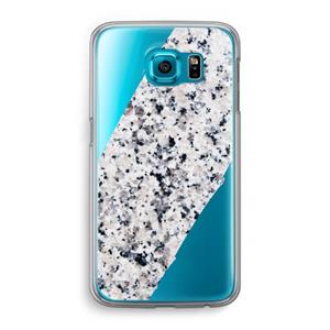 CaseCompany Gespikkelde marmer: Samsung Galaxy S6 Transparant Hoesje
