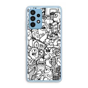 CaseCompany Vexx City #2: Samsung Galaxy A52 Transparant Hoesje