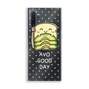 CaseCompany Avo Good Day: Samsung Galaxy Note 10 Plus Transparant Hoesje