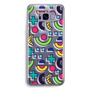 CaseCompany 8-bit N°6: Samsung Galaxy S8 Plus Transparant Hoesje