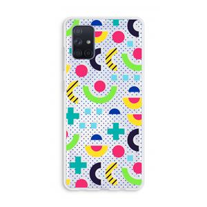 CaseCompany 8-bit N°1: Galaxy A71 Transparant Hoesje