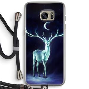 CaseCompany Nightbringer: Samsung Galaxy S7 Edge Transparant Hoesje met koord