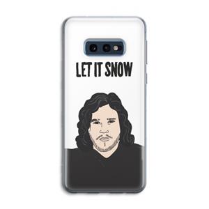 CaseCompany Let It Snow: Samsung Galaxy S10e Transparant Hoesje