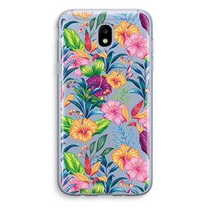 CaseCompany Tropisch 2: Samsung Galaxy J5 (2017) Transparant Hoesje