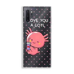 CaseCompany Love You A Lotl: Samsung Galaxy Note 10 Plus Transparant Hoesje