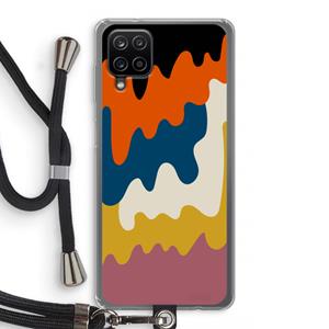CaseCompany Baar A: Samsung Galaxy A12 Transparant Hoesje met koord
