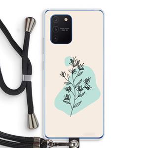 CaseCompany Violets are blue: Samsung Galaxy Note 10 Lite Transparant Hoesje met koord