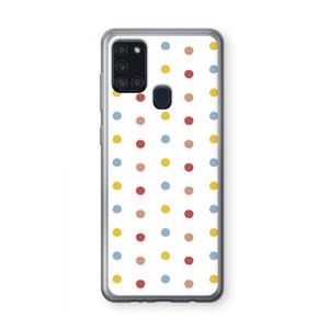 CaseCompany Bollen: Samsung Galaxy A21s Transparant Hoesje