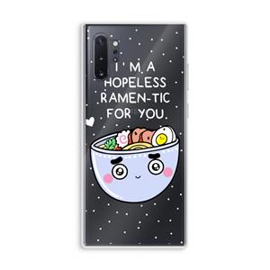 CaseCompany I'm A Hopeless Ramen-Tic For You: Samsung Galaxy Note 10 Plus Transparant Hoesje