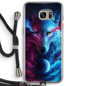 CaseCompany Where Light And Dark Meet: Samsung Galaxy S7 Edge Transparant Hoesje met koord