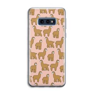 CaseCompany Alpacas: Samsung Galaxy S10e Transparant Hoesje