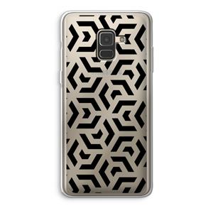 CaseCompany Crazy pattern: Samsung Galaxy A8 (2018) Transparant Hoesje