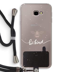 CaseCompany Be(e) kind: Samsung Galaxy J4 Plus Transparant Hoesje met koord