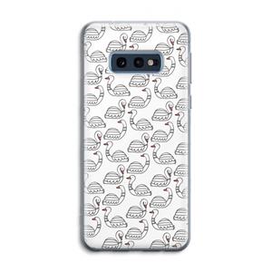 CaseCompany Zwanen: Samsung Galaxy S10e Transparant Hoesje