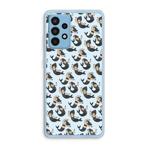 CaseCompany Zeemeermin: Samsung Galaxy A52 Transparant Hoesje