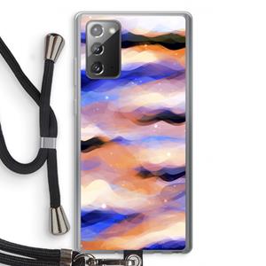 CaseCompany Donkere Wolken: Samsung Galaxy Note 20 / Note 20 5G Transparant Hoesje met koord