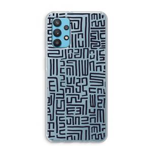 CaseCompany Moroccan Print: Samsung Galaxy A32 4G Transparant Hoesje