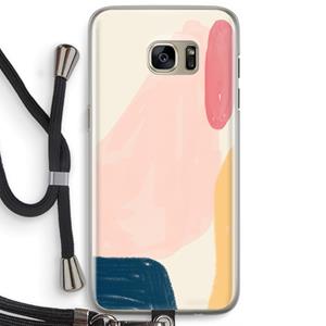 CaseCompany Saturday Flow: Samsung Galaxy S7 Edge Transparant Hoesje met koord