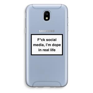 CaseCompany I'm dope: Samsung Galaxy J5 (2017) Transparant Hoesje