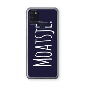 CaseCompany Moatsje!: Samsung Galaxy A21s Transparant Hoesje