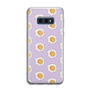 CaseCompany Bacon to my eggs #1: Samsung Galaxy S10e Transparant Hoesje