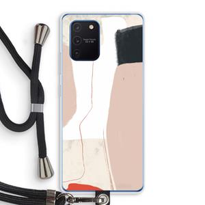 CaseCompany Lava: Samsung Galaxy Note 10 Lite Transparant Hoesje met koord