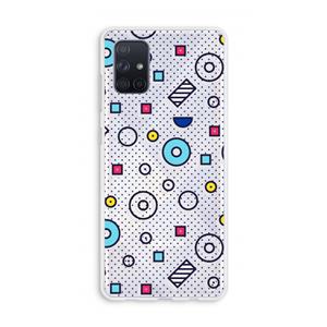 CaseCompany 8-bit N°9: Galaxy A71 Transparant Hoesje