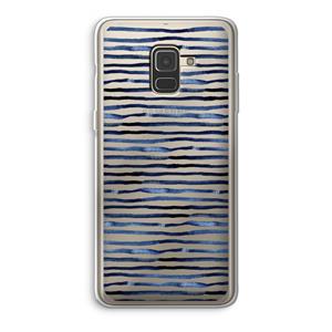 CaseCompany Verrassende lijnen: Samsung Galaxy A8 (2018) Transparant Hoesje