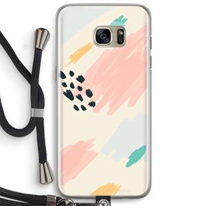 CaseCompany Sunday Chillings: Samsung Galaxy S7 Edge Transparant Hoesje met koord
