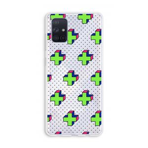 CaseCompany 8-bit N°10: Galaxy A71 Transparant Hoesje