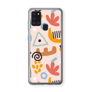 CaseCompany Abstract: Samsung Galaxy A21s Transparant Hoesje