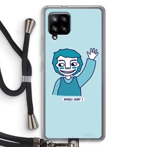 CaseCompany Zwaai: Samsung Galaxy A42 5G Transparant Hoesje met koord