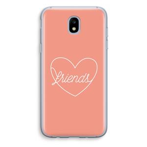 CaseCompany Friends heart: Samsung Galaxy J5 (2017) Transparant Hoesje