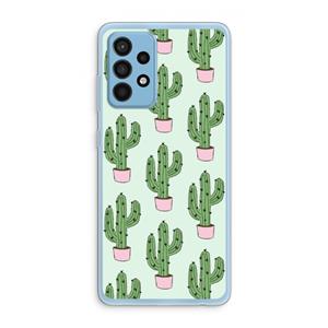 CaseCompany Cactus Lover: Samsung Galaxy A52 Transparant Hoesje